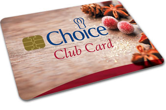 Choice savings card